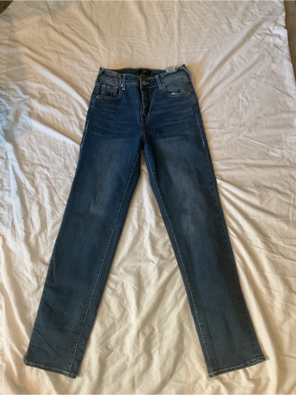 True Religion Sarah High Rise Dark Blue Straight-Leg Jeans Western Wear